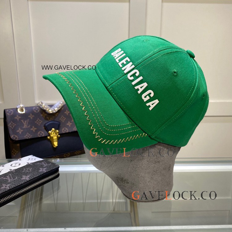Balenclaga Paris Baseball Caps Green Headwear